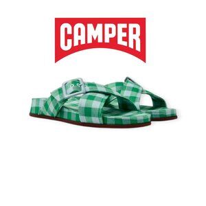 Camper Atonik Blue & Green Sandals for Women – Size 7 NWOT